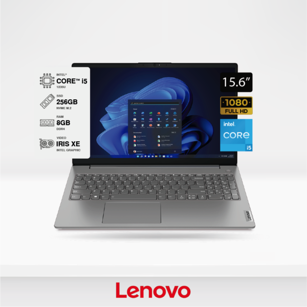Laptop Lenovo V15 G3 15.6" FHD, Core i5-1235U, 8GB DDR4, SSD 256GB, FreeDOS. (liquidacion, consultar estado)