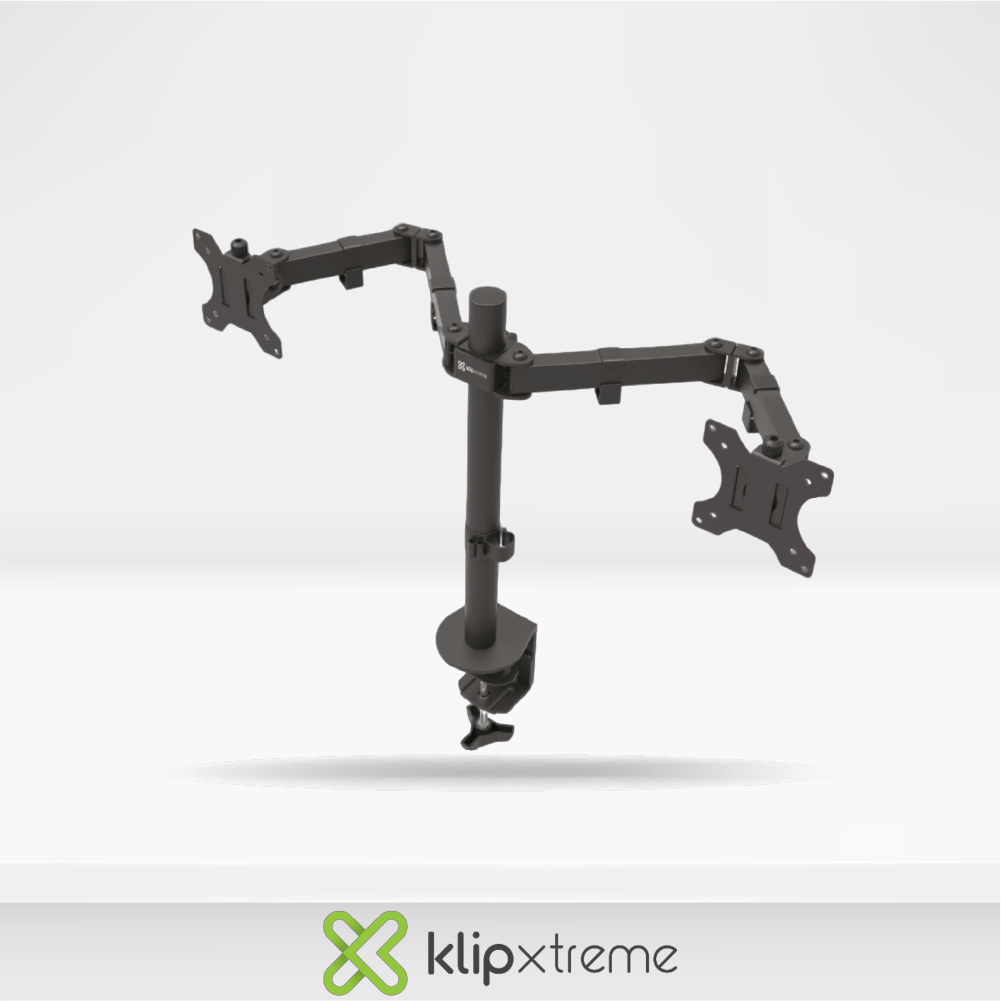 Brazo rack Klip xtreme KPM-310 para dos monitores de 13" a 32"