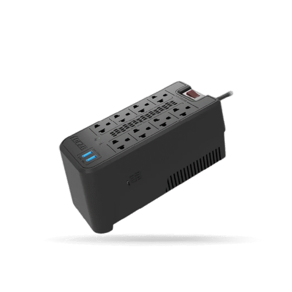 Estabilizador Forza FVR-1222USB, 1200va/600w, 8 Tomas 220V + 2-USB