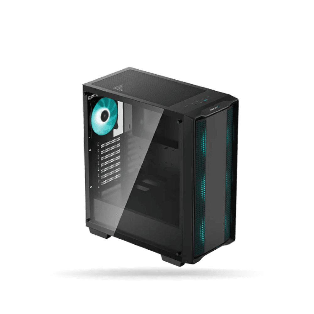 Case Gaming DeepCool CC560 V2 Negro, ARGB, ATX, 4 Cooler 120mm, Soporta Fan de hasta 2x140mm, Vidrio Templado