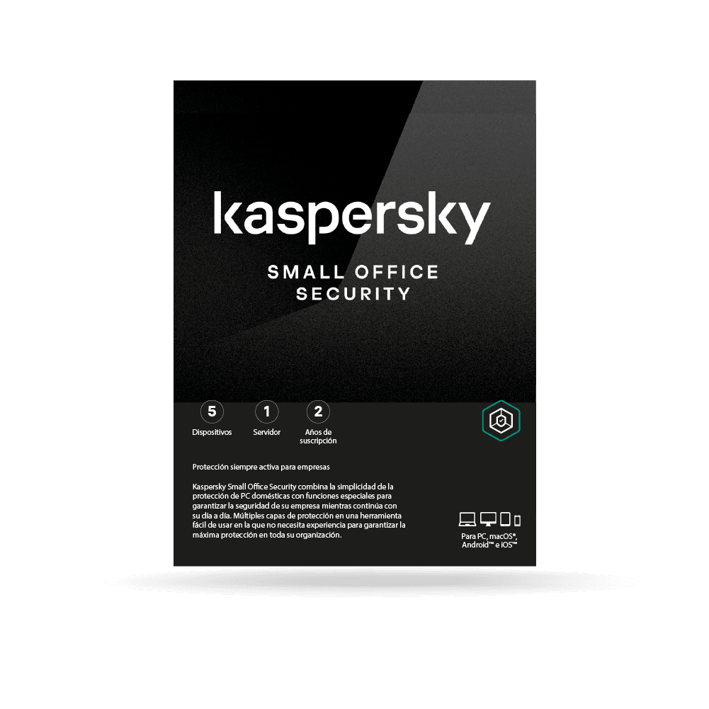 Antivirus Kaspersky Small Office Security 8, digital ESD (5 dispositivos + 1 Server) 2 AÑOS