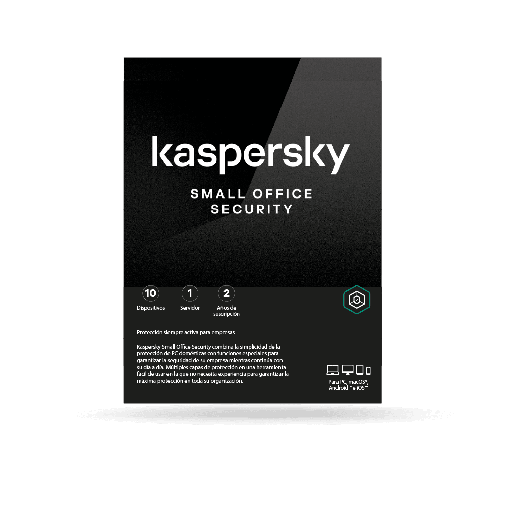 Antivirus Kaspersky Small Office Security 8, digital ESD (10 dispositivos + 1 Server) 2 AÑOS