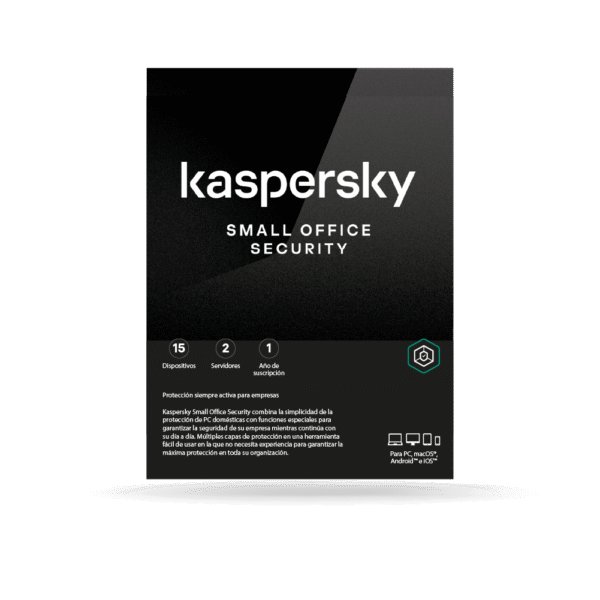 Antivirus Kaspersky Small Office Security 8, digital ESD (15 dispositivos + 2 Server) 1 AÑO