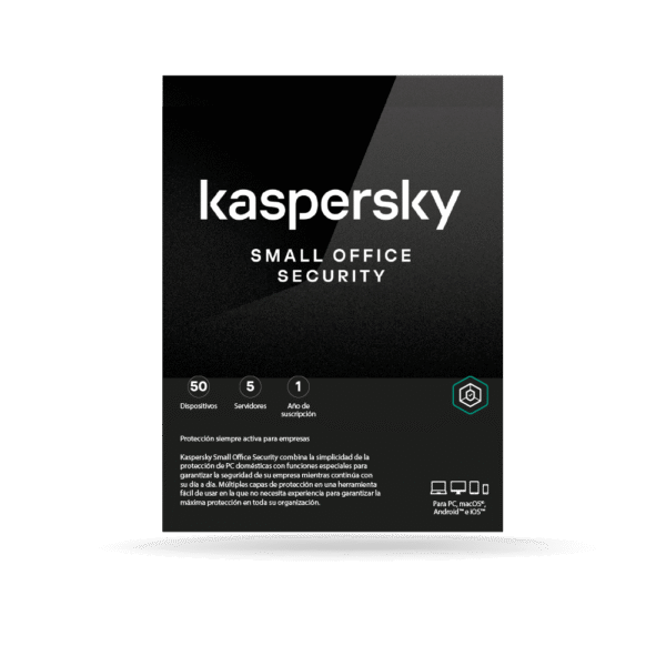 Antivirus Kaspersky Small Office Security 8, digital ESD (50 dispositivos + 5 Server) 1 AÑO