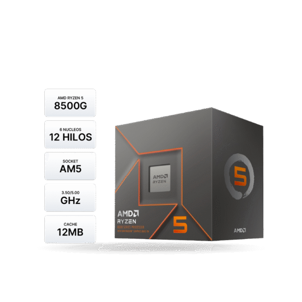 Procesador AMD Ryzen 5 8500G 3.50 / 5.00 GHz, AM5, 6-Cores, Graphics Radeon 740M