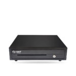 Gaveta De Dinero SAT 119X 5 Billetes - 8 Monedas, RJ11, Con Llave y Automatico, Acero / Negro.