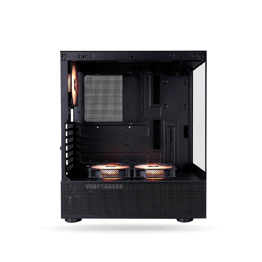 Case Gaming 1ST PLAYER MI7-A (Negro) 3 Cooler ARGB, Soporta Fan de hasta 2x120mm, Sin Fuente.