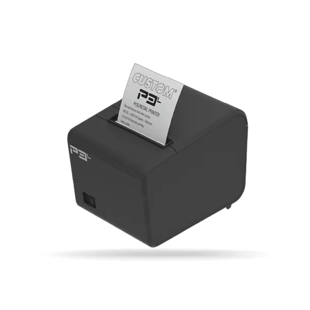 Impresora Ticketera termica custom P3L, rollo 80 mm USB, Serial, Ethernet.