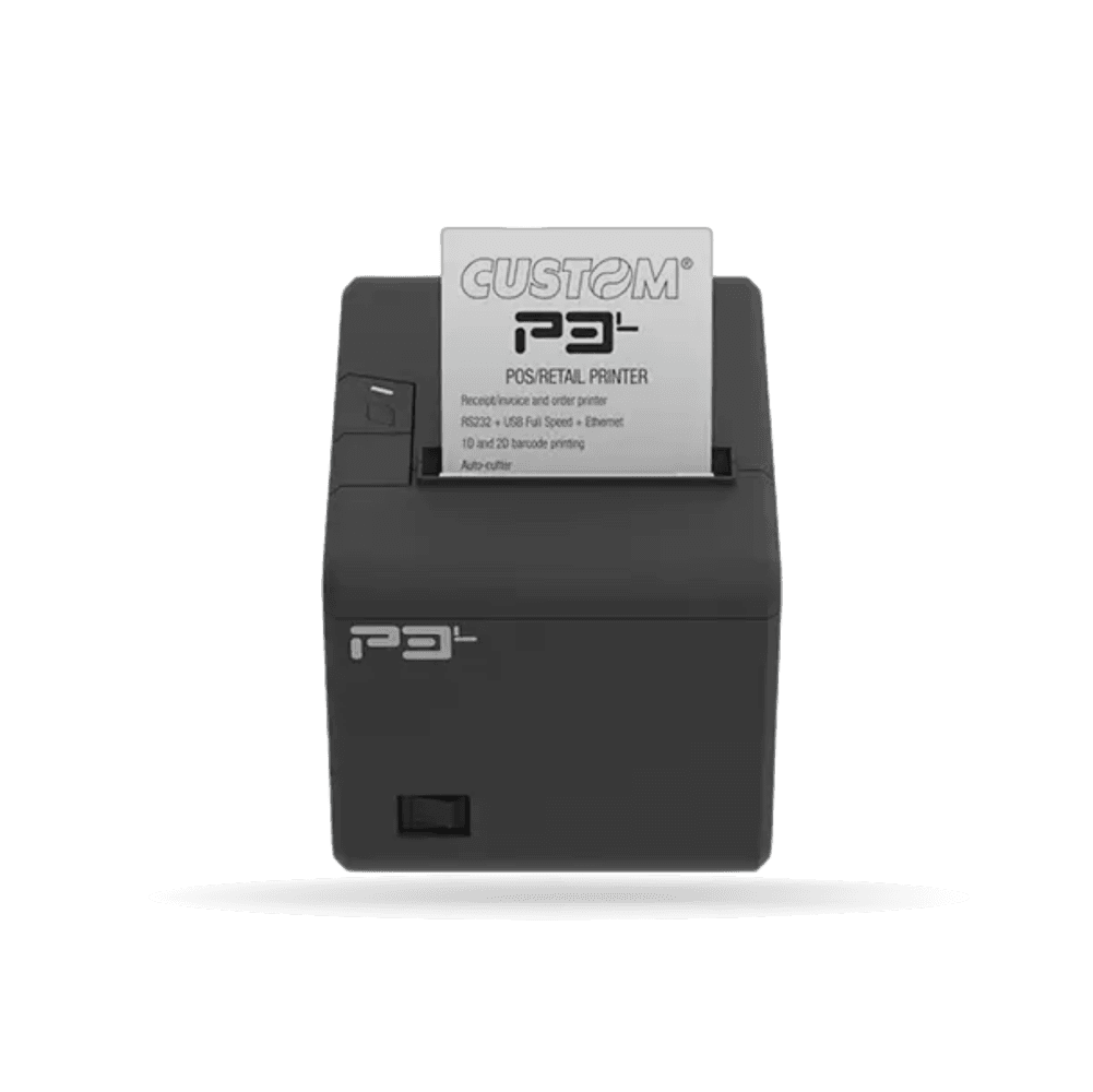 Impresora Ticketera termica custom P3L, rollo 80 mm USB, Serial, Ethernet.