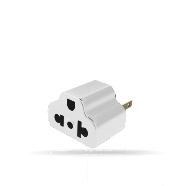 adaptador de corriente universal plano 3 a 2