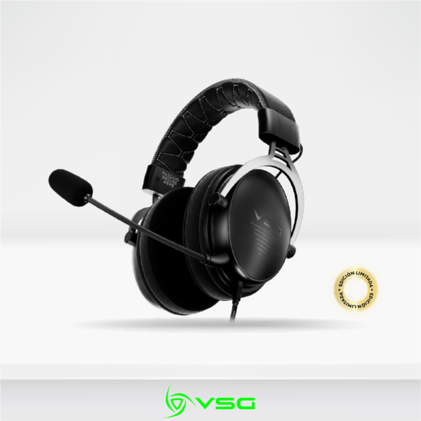 Audifono Gamer VSG ENIGMA Black, Multiplataforma, Con Cancelacion de Ruido 24dB, Jack 3.5mm