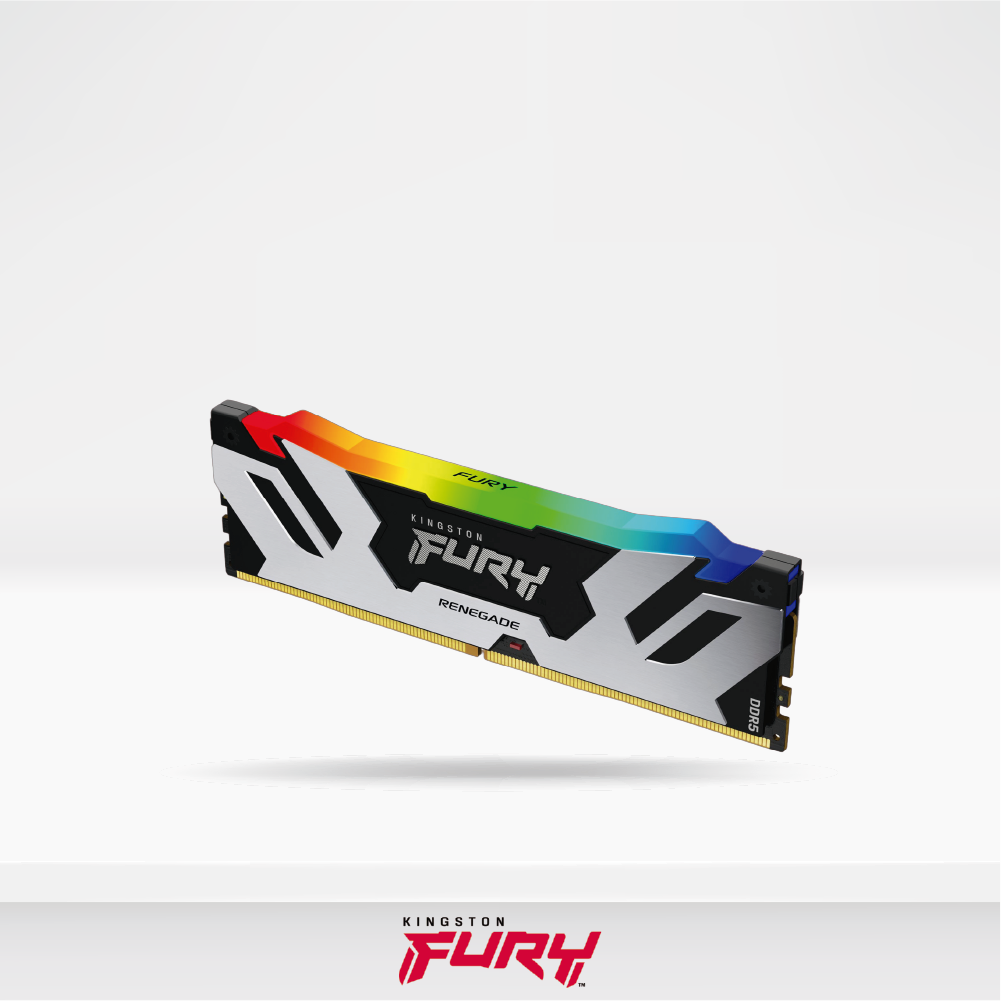Memoria RAM Kingston Fury Renegade 32GB DDR5-6000MHz PC5-48000, CL32, 1.35V 288-Pin, RGB, DIMM