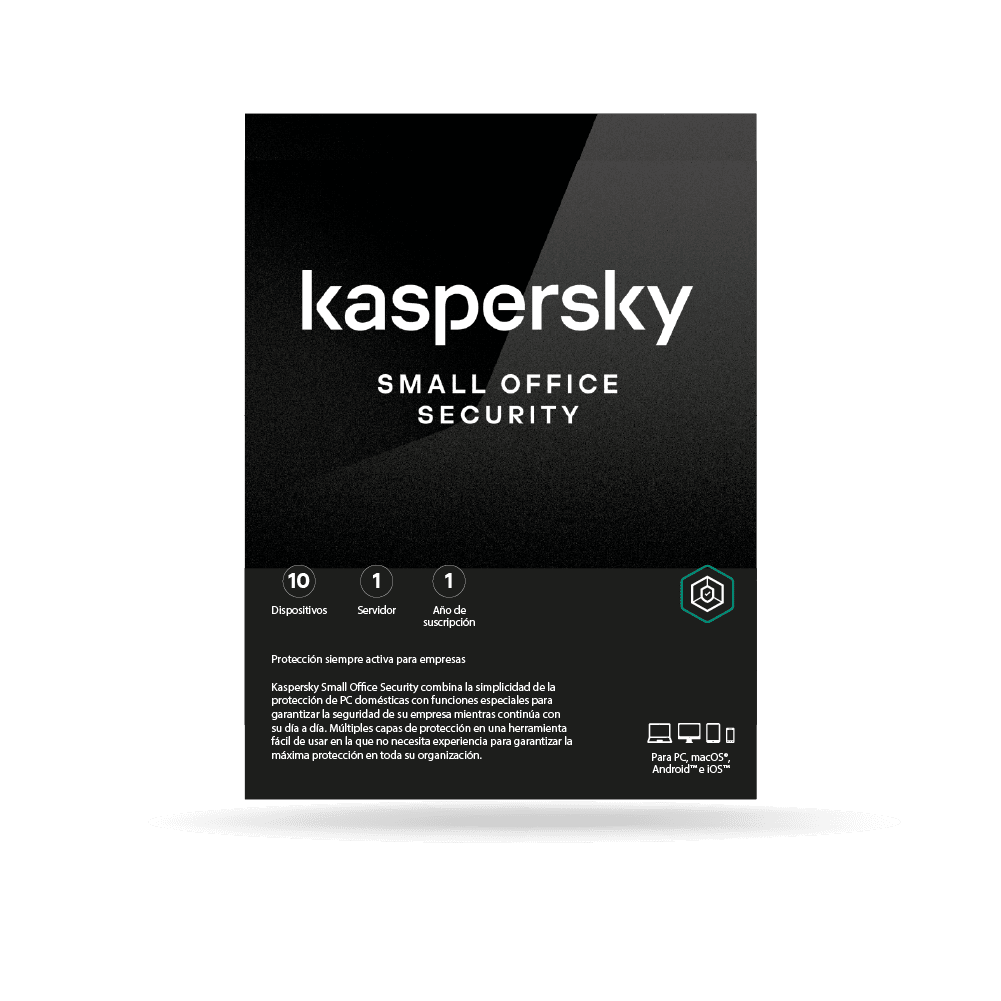 Antivirus Kaspersky Small Office Security 8, digital ESD (10 dispositivos + 1 Server) 1 AÑO