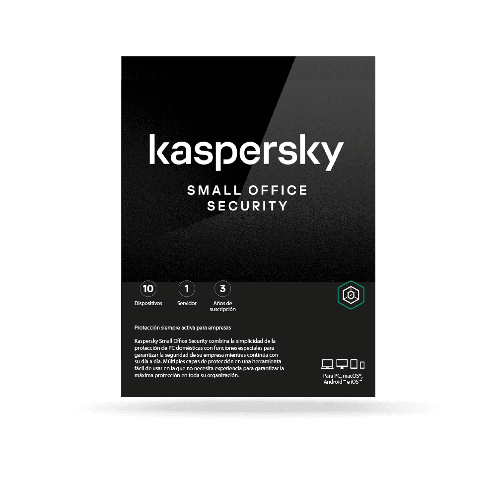 Antivirus Kaspersky Small Office Security 8, digital ESD (10 dispositivos + 1 Server) 3 AÑOS
