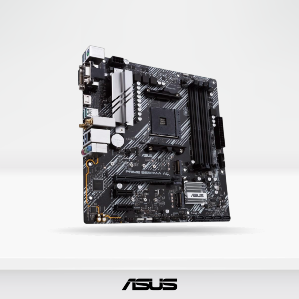 PLACA ASUS PRIME B550M-A AC, AMD AM4, WiFi + Bluetooth - 4xDDR4 hasta 128GB, HDMI - VGA - DVI