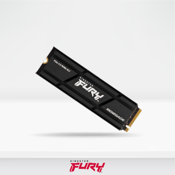 Disco solido Kingston FURY Renegade 2TB, M.2 2280 PCIe 4.0 NVMe. Escritura 7000 MB/s, lectura 7300 MB/s