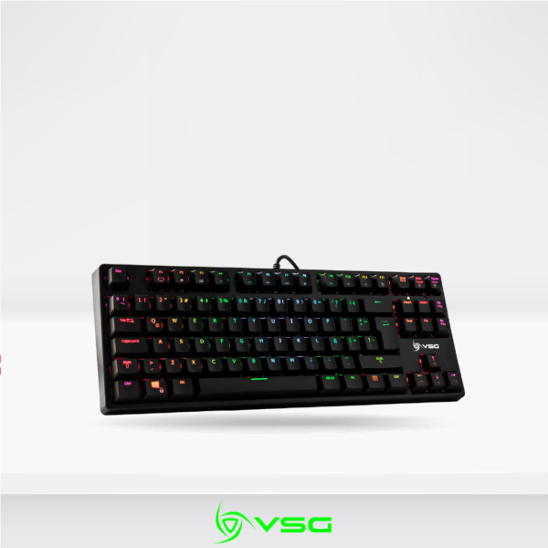 Teclado Gamer Mecánico VSG 80% VSG ALNITAK TKL RGB Black, Switch RED Kailh (VG-KM982-BLK-RED)