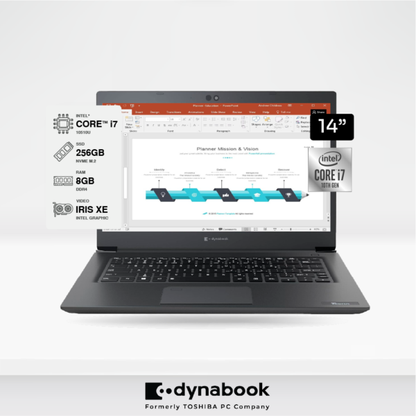 Laptop Dynabook Tecra A40-G Intel Core i7 10510U 8GB RAM 256GB SSD LED 14″ HD FreeDOS