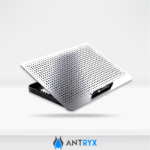 Cooler para Laptop Antryx Xtreme Air N280, Aluminio 15.6", 1 Cooler 180mm, USB 2.0 x2, 8 niveles, silver.