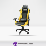 Silla Gamer PRIMUS Gaming Chair THRONOS 100T Amarillo/Negro Sop 120KG | PCH-102YL