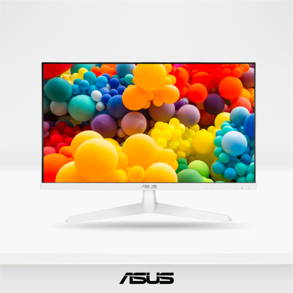 Monitor ASUS VY249HE-W 24" FHD IPS, Blanco, 75hz, 1ms, 1920x1080, Eye Care, HDMI - VGA