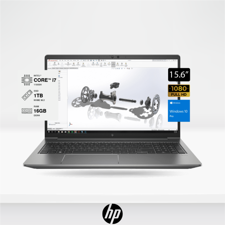 Laptop HP Workstation ZBook Power 15 G8, Intel Core i7 11850H, 2.5Ghz, Ram 16GB, SSD 1TB M.2, 15.62 FullHD, teclado retroiluminado, Bateria 6 Cel. Windows 10pro.