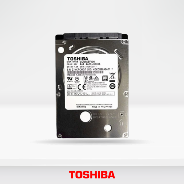 Disco Duro para Laptop TOSHIBA MQ04ABF100 1TB 2.5" - SATA3 6GB/s - 5400RPM