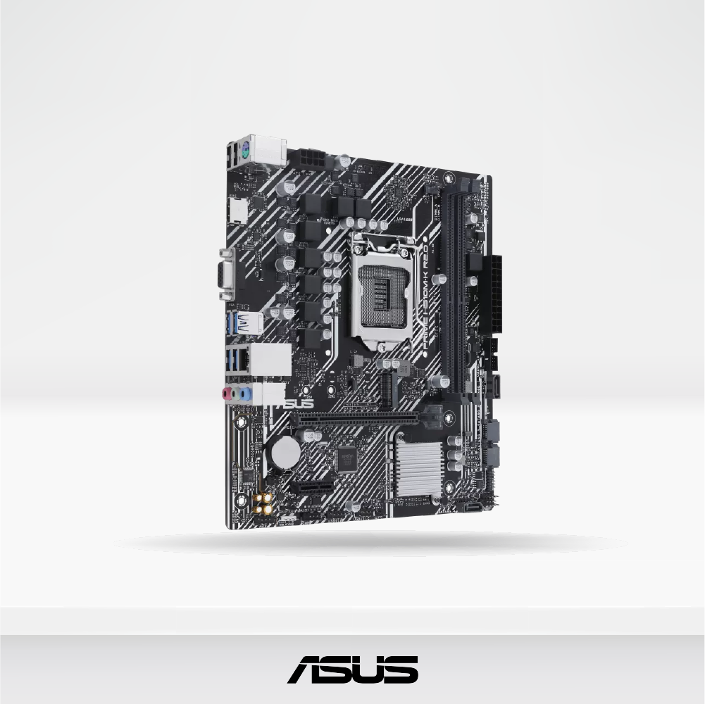 PLACA ASUS PRIME H510M-K R2.0 LGA1200 DDR4 HASTA 64GB RAM, HDMI, VGA.