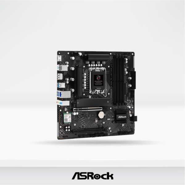 Placa ASRock B760M PG LIGHTNING WIFI, Micro ATX, 4xDDR5, Wi-Fi 6E + Bluetooth 5.3, 1xHDMI - 1xDP