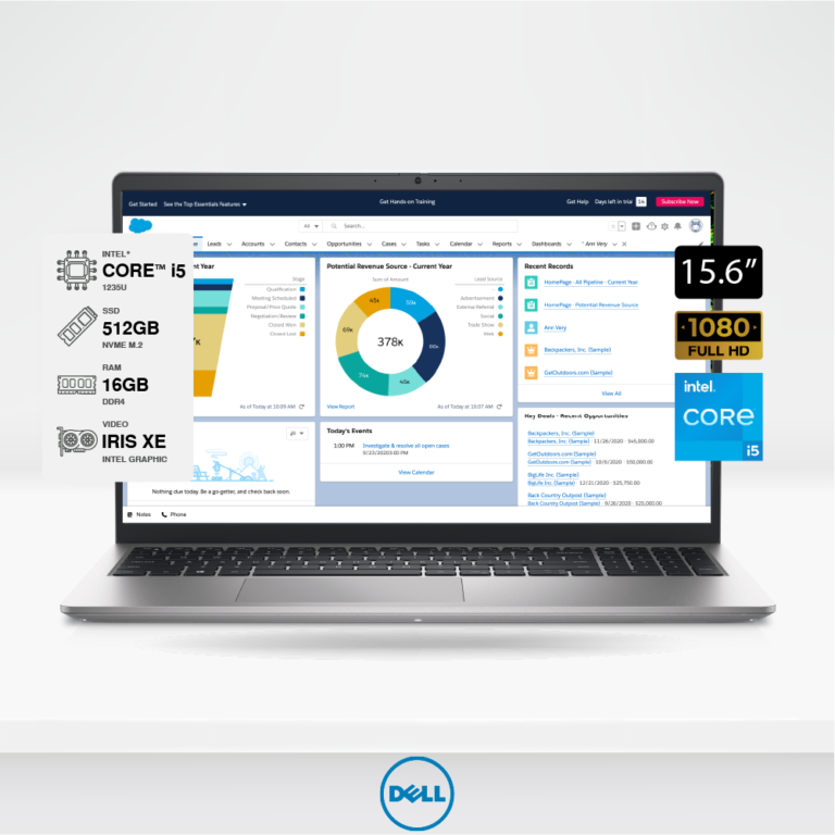 Laptop Dell Inspiron 3520, 15.6" FHD IPS, i5-1235U, 16GB DDR4, SSD M.2 512GB, FreeDOS, Silver