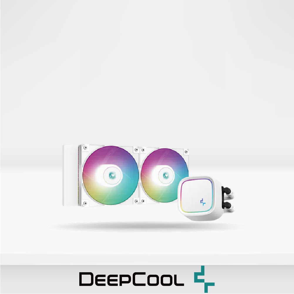 Sistema de Enfriamiento Liquido DEEPCOOLER LE520 WH, White aRGB, 2 Cooler 120mm, TDP 220W