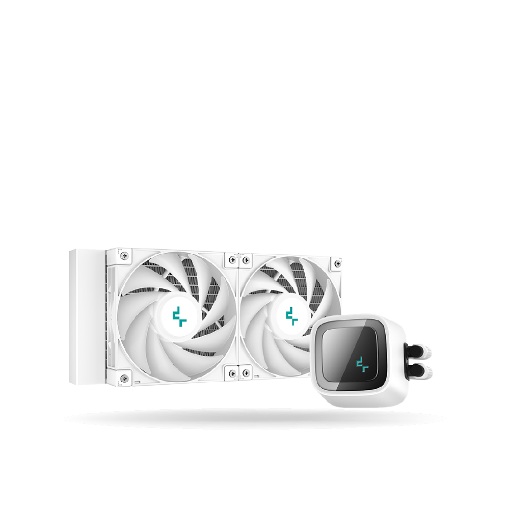 Sistema de Enfriamiento Liquido DEEPCOOL LE520 WH, White aRGB, 2 Cooler 120mm, TDP 220W