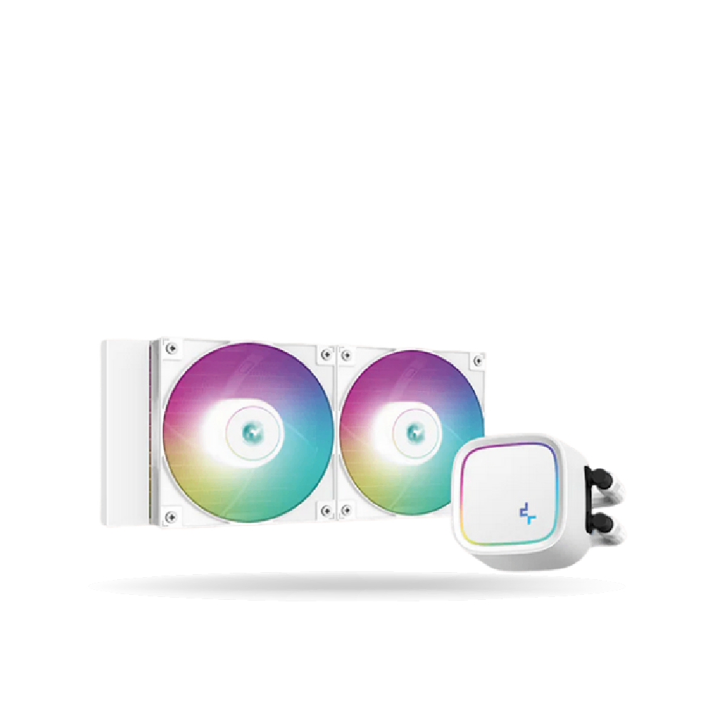 Sistema de Enfriamiento Liquido DEEPCOOL LE520 WH White aRGB 2 Cooler 120mm TDP 220W