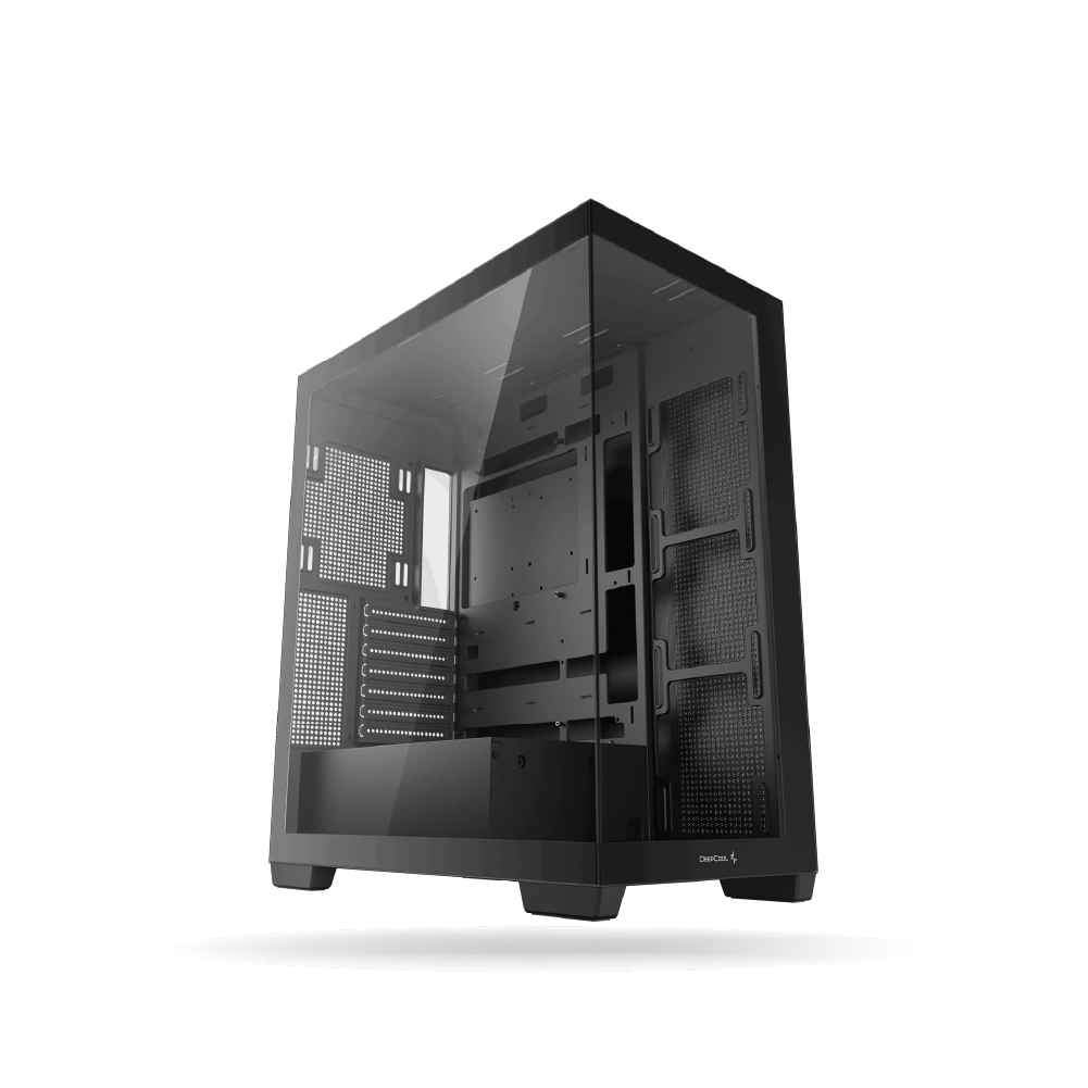 Case Gamer DeepCool CG580 Black, ATX, Compartimento para Gestion de Cables, Soporta Fan 3x120mm, No incluye Cooler