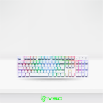 Teclado Gamer Mecanico 100% VSG ALNILAM RGB WHITE, Switch RED Kailh (VG-KM983-WHT-RED)