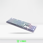 Teclado Gamer Mecanico 100% VSG ALNILAM RGB WHITE, Switch RED Kailh (VG-KM983-WHT-RED)