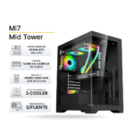 Case Gaming 1ST PLAYER Mi7 Black 3 Cooler ARGB, Control remoto, Sin Fuente. 1 Case Gaming 1ST PLAYER Mi7 Black 3 Cooler ARGB, Control remoto, Sin Fuente.