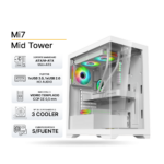 Case Gaming 1ST PLAYER Mi7 White 3 Cooler ARGB, Control remoto, Sin Fuente. 1 Case Gaming 1ST PLAYER Mi7 White 3 Cooler ARGB, Control remoto, Sin Fuente.