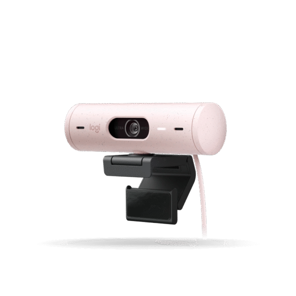 Camara Web Logitech BRIO 500 FHD 1080P - 30FPS, 4mp - USB-C - rosado