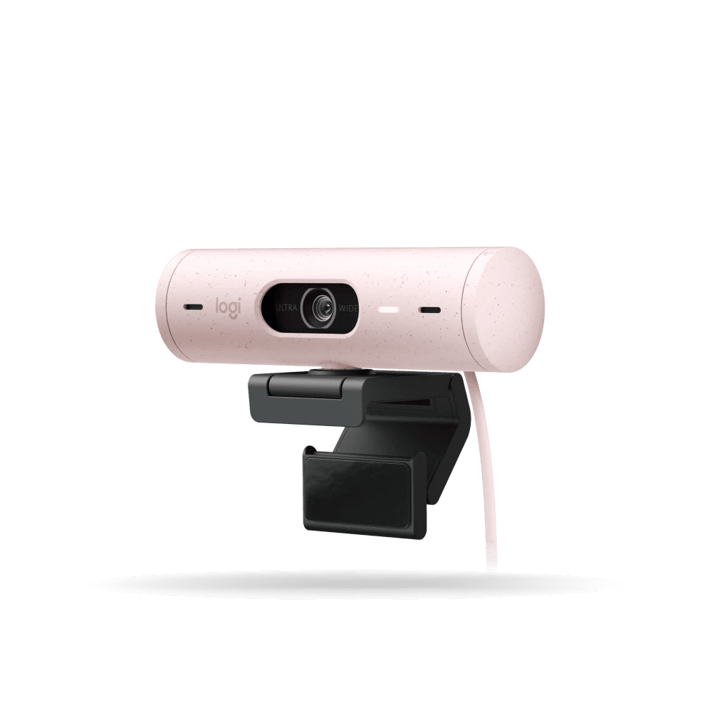 Camara Web Logitech BRIO 500 FHD 1080P - 30FPS, 4mp - USB-C - rosado