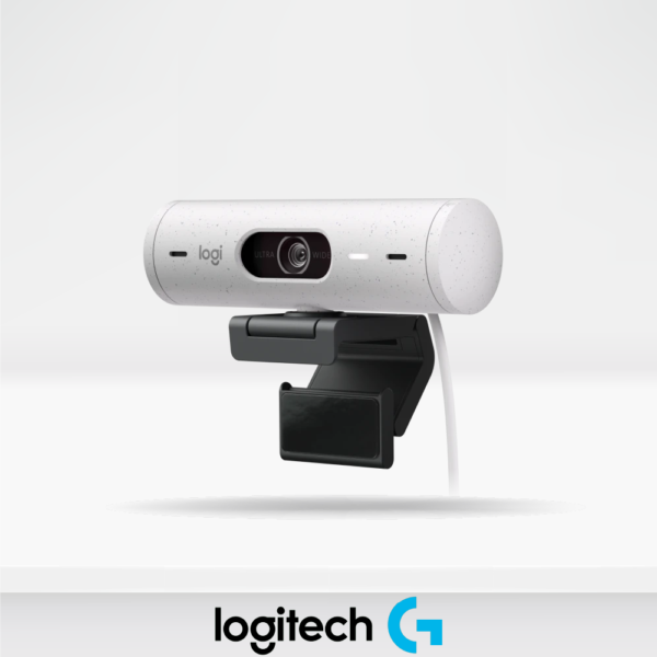 Camara Web Logitech BRIO 500 FHD 1080P - 30FPS, 4mp - USB-C - blanco