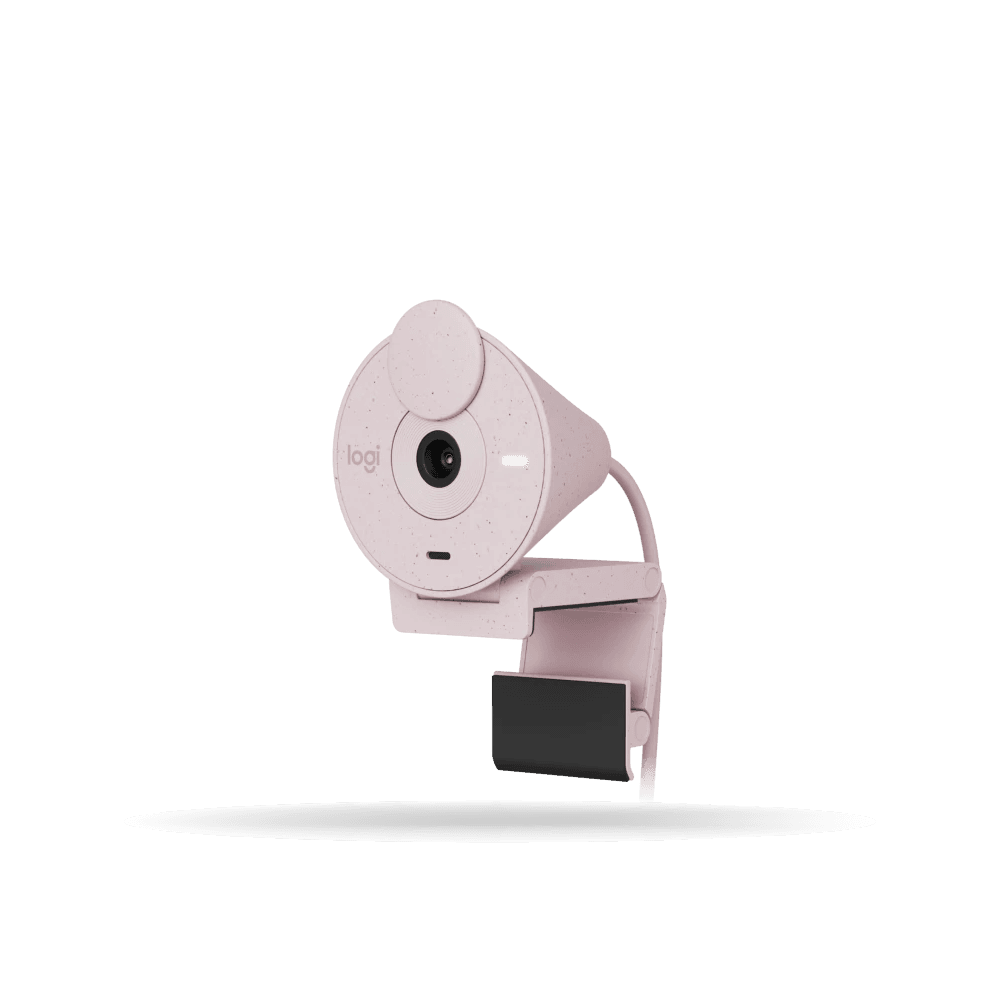 Camara Web Logitech BRIO 300 FULL HD 1080P - 30FPS, 2MP - USB-C - rosado