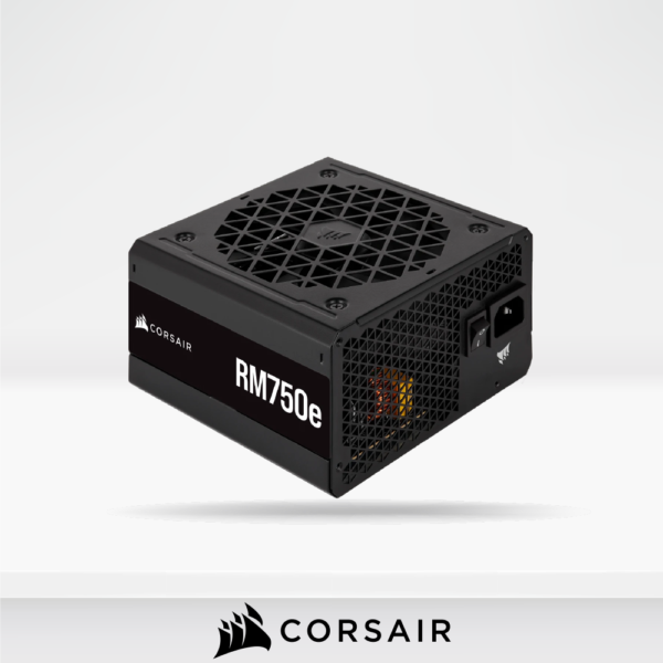 Fuente De Poder Corsair RM750E 750W, ATX, 80 Plus Gold, Full Modular, Negro.