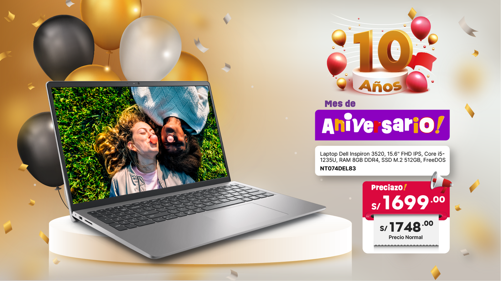 Banner movil Laptop Dell Inspiron 3520