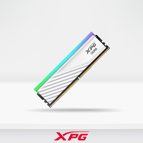 Memoria RAM XPG Lancer Blade RGB DDR5, 6000MHz, 16GB, Blanca.