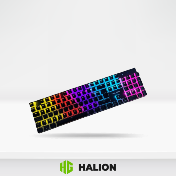 Teclado MECANICO HALION GAMING ASGARD HA-KG941 USB, SWITCH BLUE, LED