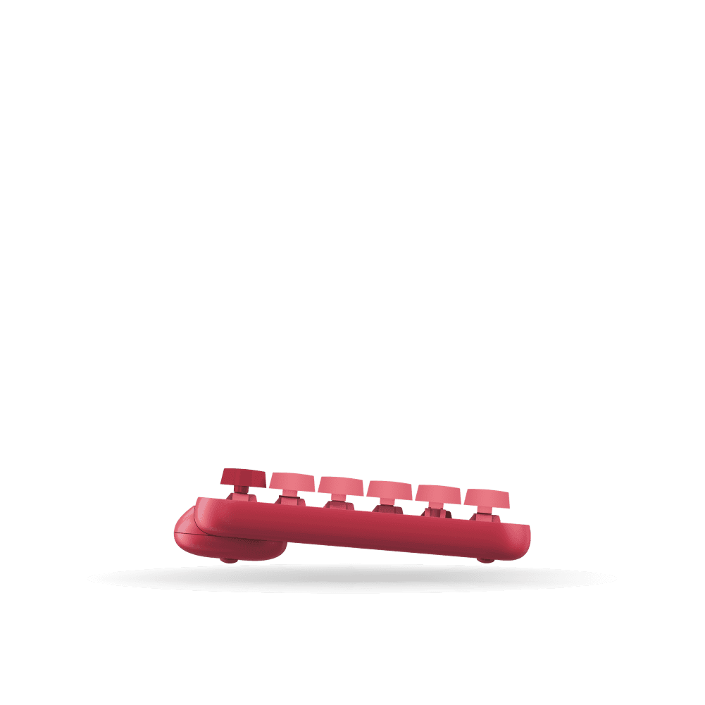 Kit Gaming Logitech Teclado Mecanico Pop Keys + Pop Mouse Heartbreaker, Bluetooth / Usb Logi Bolt, Rosado