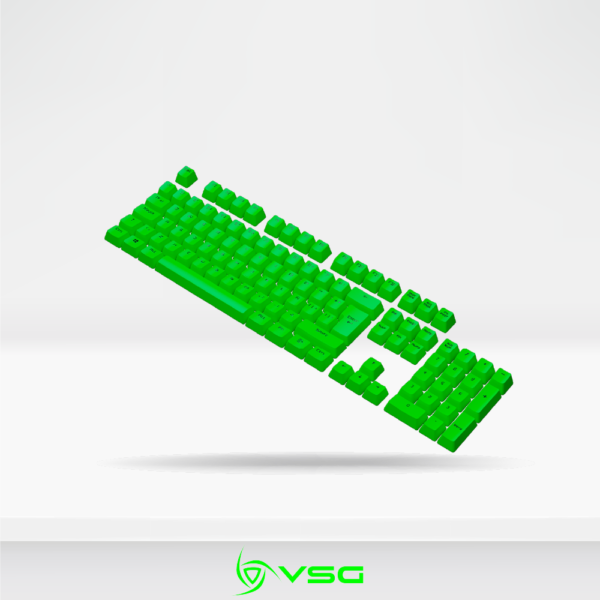 Keycaps VSG Stardust GREEN QUARKTASTIC, 105 Teclas personalizables para teclado Mecanico