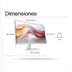 Monitor HP 524SF De 23.8'' FHD 1920x1080, Panel IPS, 100HZ, 5MS, 1xVGA, 1xHDMI, NEGRO.