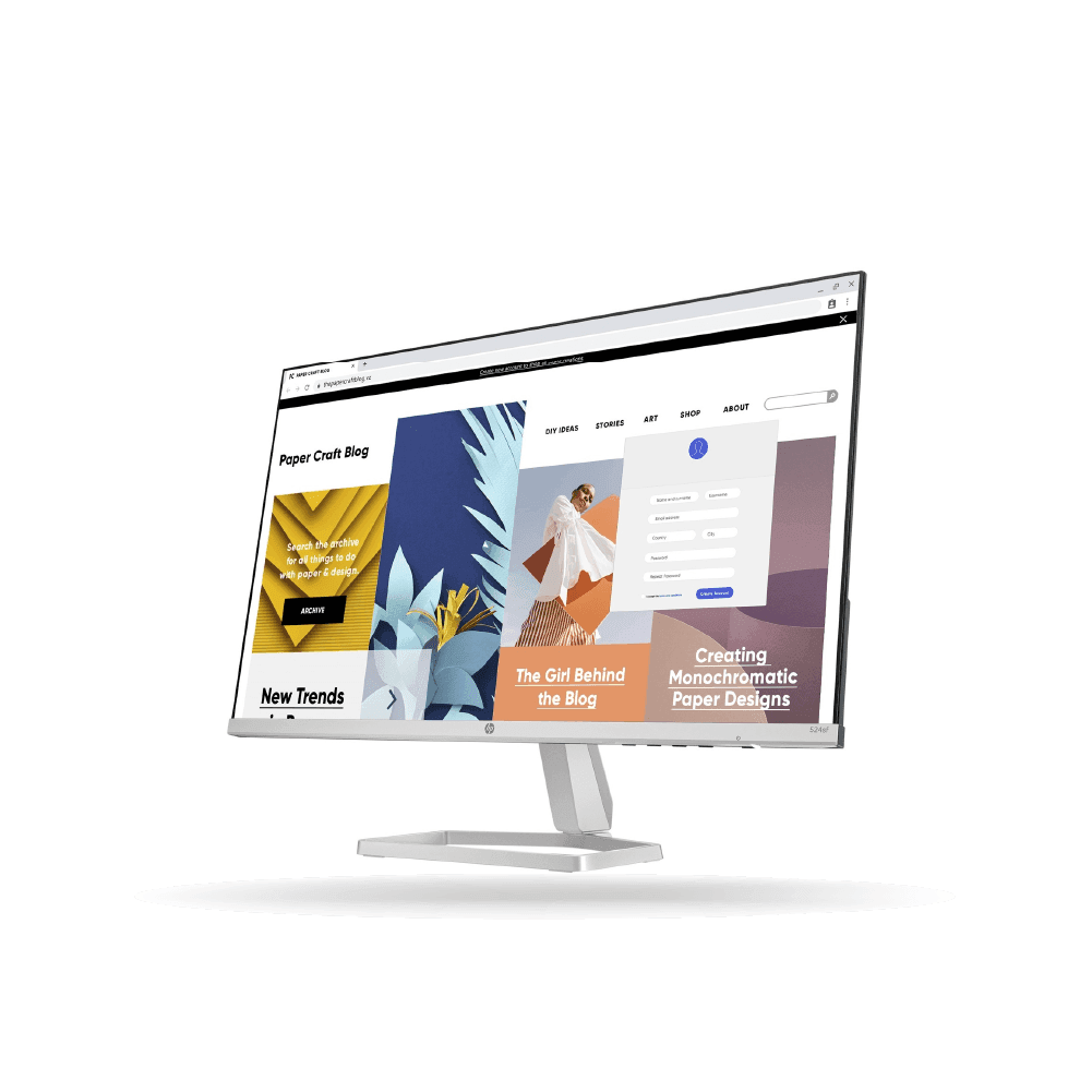 Monitor HP 524SF De 23.8'' FHD 1920x1080, Panel IPS, 100HZ, 5MS, 1xVGA, 1xHDMI, NEGRO.